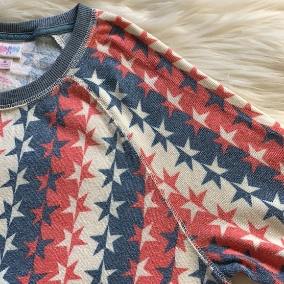 Lularoe •Stars & Stripes 4th of July patriotic tee - Picture 6 of 8